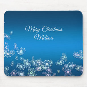 Merry Christmas. Greeting card.Name. Mouse Pad