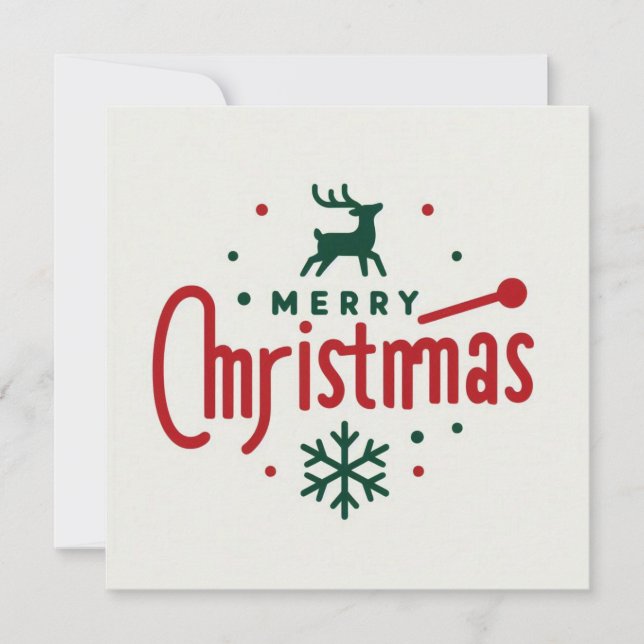Merry Christmas Greeting Cards  (Front)