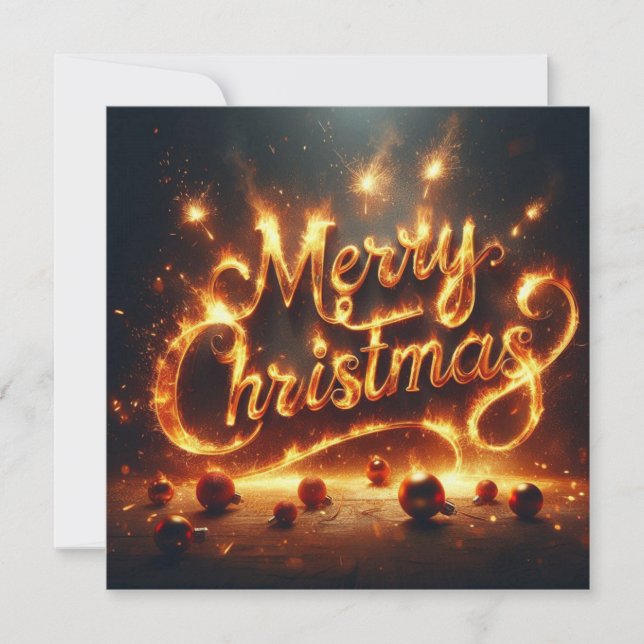 Merry Christmas Greeting Cards  (Front)