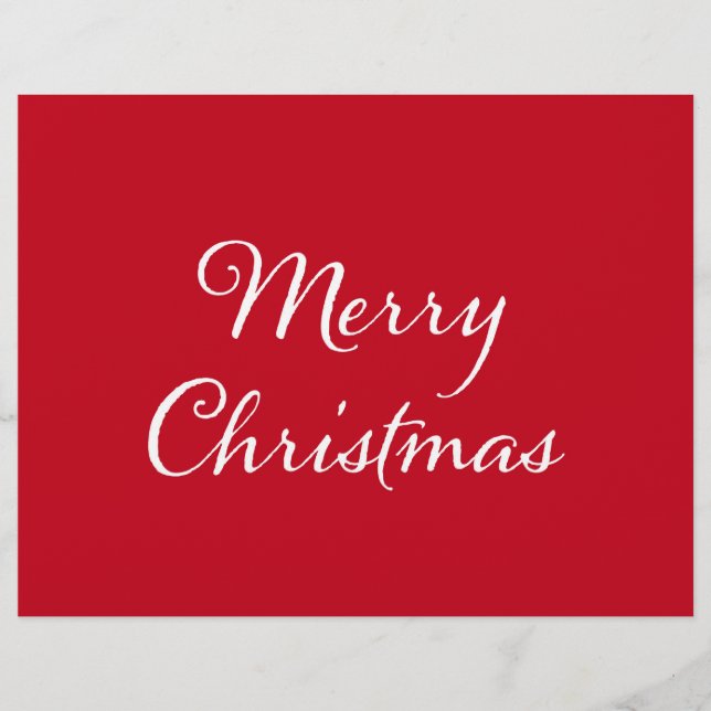 Merry Christmas Greeting Flyer (Front)