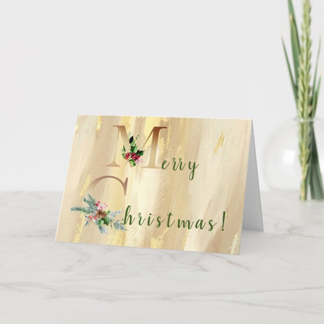 Merry Christmas Greetings Card (Front)