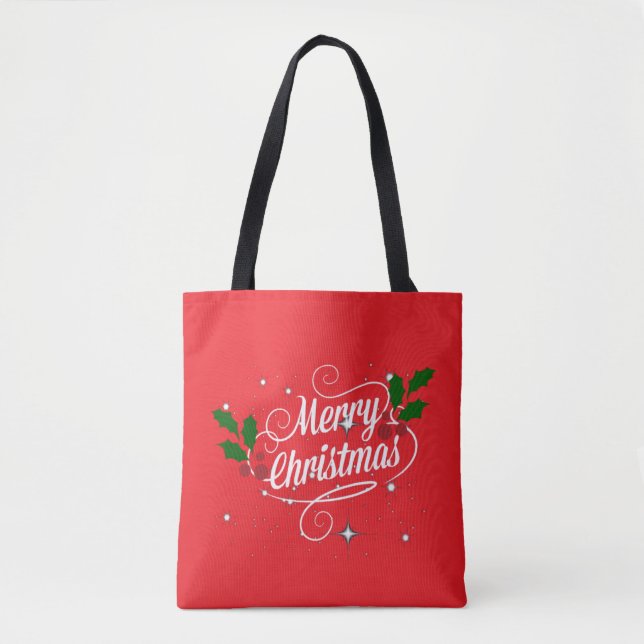 Merry Christmas greetings Tote Bag (Front)