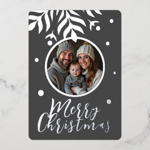 merry Christmas grey photo