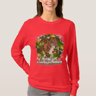 Merry Christmas Greyhound T-Shirt