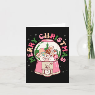 Merry Christmas Gumll Snowman Santa Gingerbread  Card