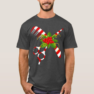 Merry Christmas Hairstylist Funny Tool Hairdresser T-Shirt