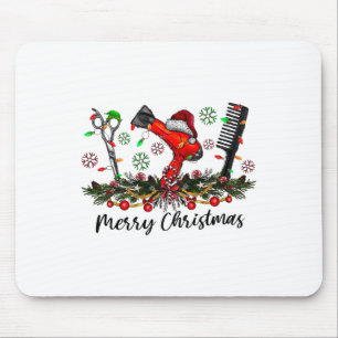 Merry Christmas Hairstylist Hairdresser Matching C Mouse Pad