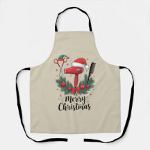 Merry Christmas Hairstylist Hairdresser Xmas Hair  Apron