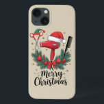 Merry Christmas Hairstylist Hairdresser Xmas Hair  iPhone 13 Case<br><div class="desc">Merry Christmas Hairstylist Hairdresser Xmas Hair Tools</div>