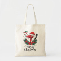 Merry Christmas Hairstylist Hairdresser Xmas Hair  Tote Bag