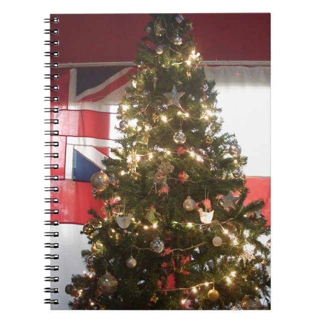 Merry Christmas Hakuna Matata UK. Spiral Notebook (Front)