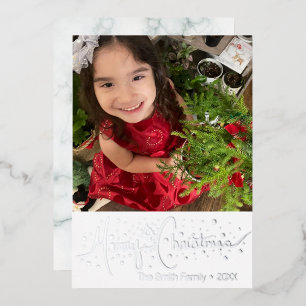  Merry Christmas Hand Drawn Photo Pressed  