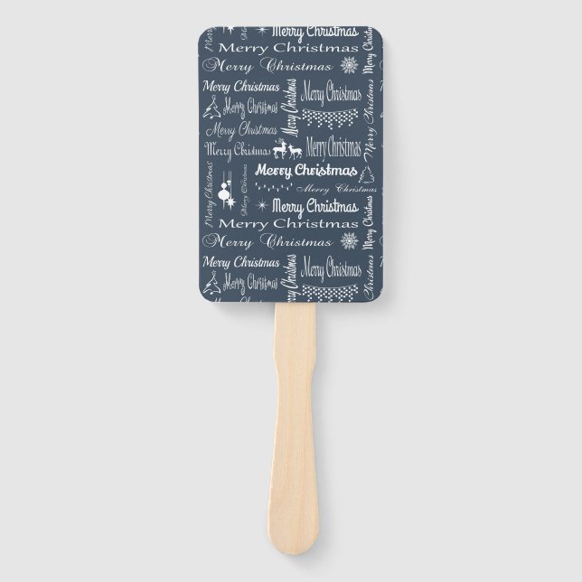 Merry Christmas Hand Fan (Front)