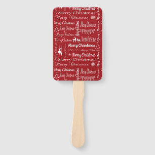 Merry Christmas Hand Fan