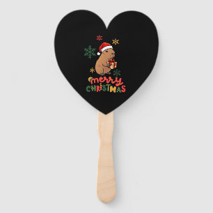 MERRY CHRISTMAS HAND FAN