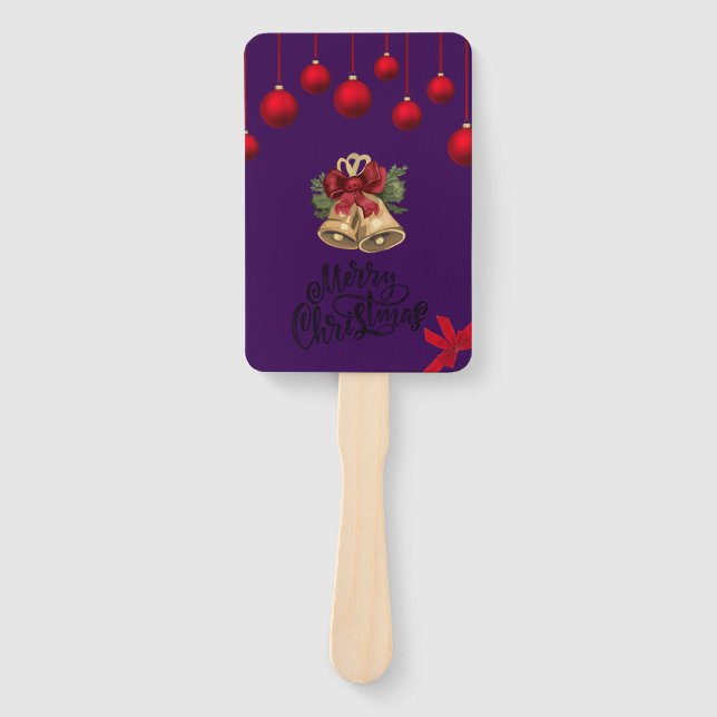 merry christmas hand fan (Front)