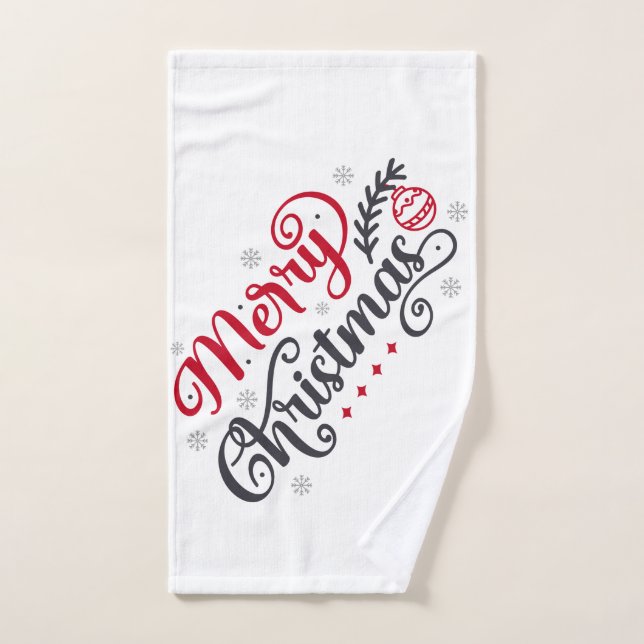 Merry christmas Hand Towel (Hand Towel)