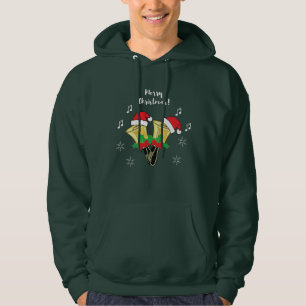 Merry Christmas Handbell Hoodie - Men