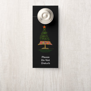 Christmas Tree Decorations Decorate Door Knob Hangers Zazzle Nz