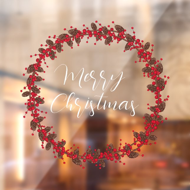 Merry Christmas handwritten text wreath (Sheet 2)