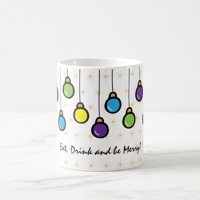 Merry Christmas Hanging Ornaments Coffee Mug (Center)