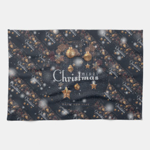 Merry Christmas Happy Best Gift Tea Towel