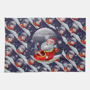 Merry Christmas Happy Best Gift Tea Towel