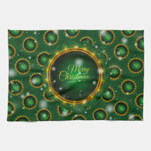 Merry Christmas Happy Best Gift Tea Towel