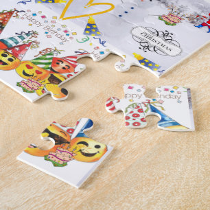Merry Christmas Happy Birthday Jigsaw Puzzle