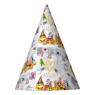 Merry Christmas Happy Birthday Paper Party Hat