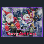 Merry Christmas Happy Friends Funny Gift Bag<br><div class="desc">Happy Christmas Friends Funny Gift Bags - MIGNED Painting Design - Customisable</div>
