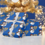 Merry Christmas Happy Hanukkah Snowmen Chrismukkah Wrapping Paper<br><div class="desc">Do you have a blended interfaith family that celebrates both Hanukkah and Christmas? This snowman and menorah pattern wishes you a merry Christmas and a happy Hanukkah perfect for a Christmukkah celebration!</div>