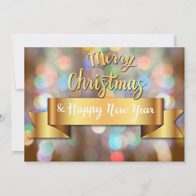 Merry Christmas & Happy  Holiday Card (Front)