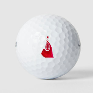 Merry Christmas Happy Holiday Home for Christmas Golf Balls