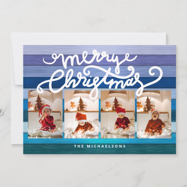 MERRY CHRISTMAS Happy Holidays Add Your Photos (Front)