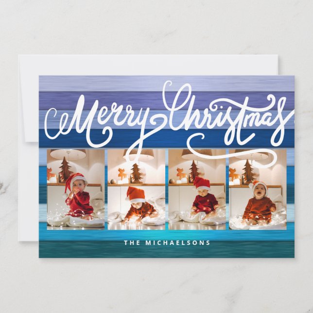 MERRY CHRISTMAS Happy Holidays Add Your Photos (Front)