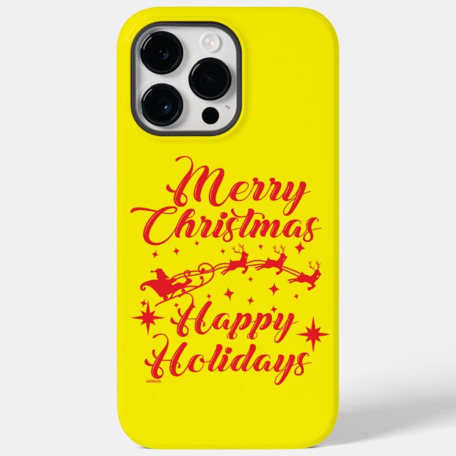 MERRY CHRISTMAS HAPPY HOLIDAYS                     Case-Mate iPhone CASE (Back)