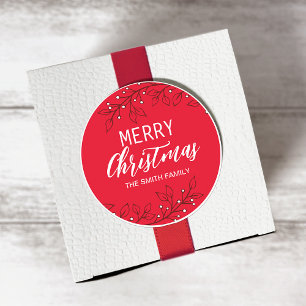 Merry Christmas/Happy Holidays Gift Sticker