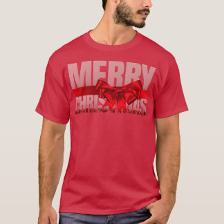 Merry Christmas Happy Holidays Greetings Pajama Re T-Shirt