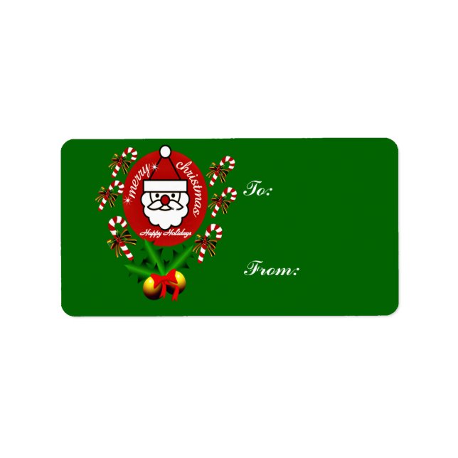 Merry Christmas,Happy Holidays_Label Label (Front)