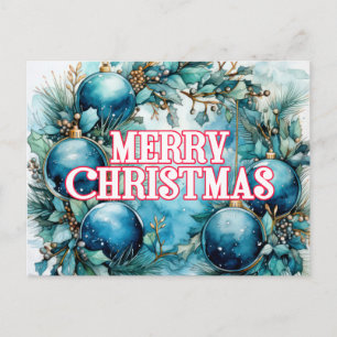 Merry Christmas   Happy Holidays Postcard