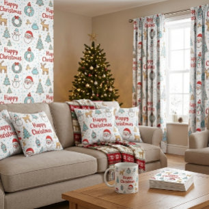 Merry Christmas & Happy Holidays Winter Personaliz Tile