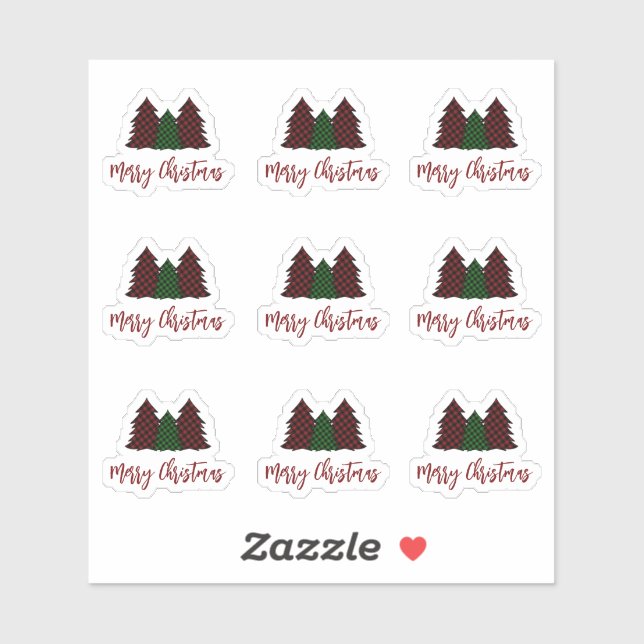 Merry Christmas Happy Mail Gift Decoration Pack (Sheet)