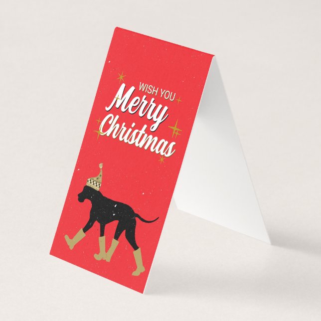 Merry Christmas Happy New Great Dane Year (Front)