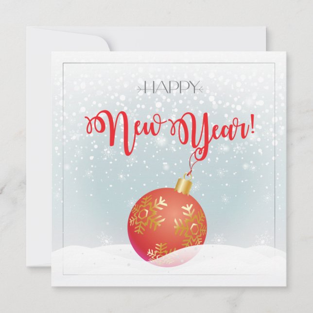Merry Christmas & Happy New Year! 2026 snow Holiday Card (Front)