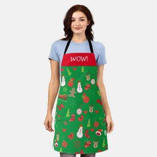 Merry Christmas & Happy New Year! 20XX XMAS Snow Apron