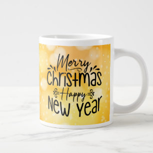 Merry Christmas Happy New Year-45910 Large Coffee Mug