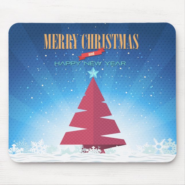 Merry Christmas Happy New Year 64 Mousepad (Front)