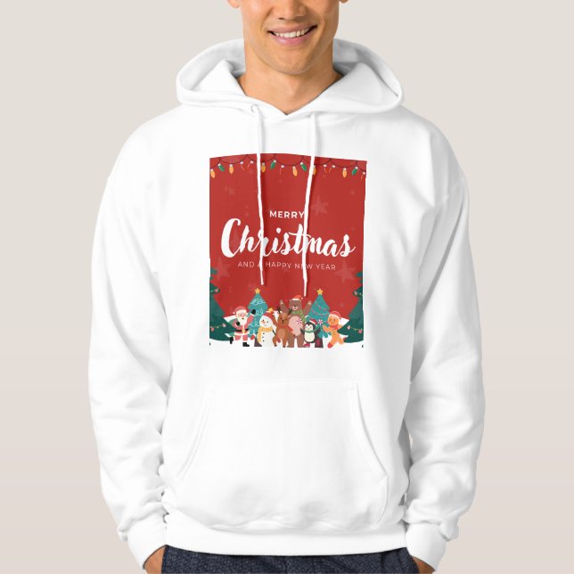 🎄 Merry Christmas & Happy New Year – A Magical Wi Hoodie (Front)