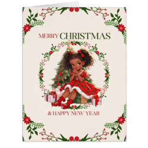 Merry Christmas & Happy New Year Black Girl Magic